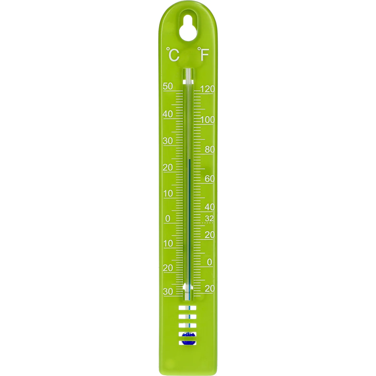 Univerzális hőmérő (-30 – +50 °C), 17 cm, zöld