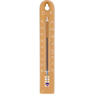Univerzális hőmérő (-30-tól +50 °C-ig), 17 cm, világosbarna