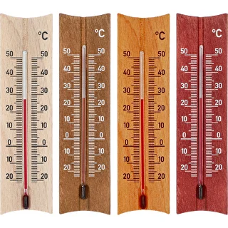 Szobai fa hőmérő (-20-tól +50 °C-ig), 15 cm, mix