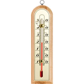 Szobahőmérő aranyszínű skálával (-10°C-tól +50°C-ig) 16 cm
