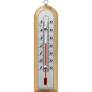 Szobahőmérő ezüst skálával (-10 °C-tól +50 °C-ig) 16 cm, mix