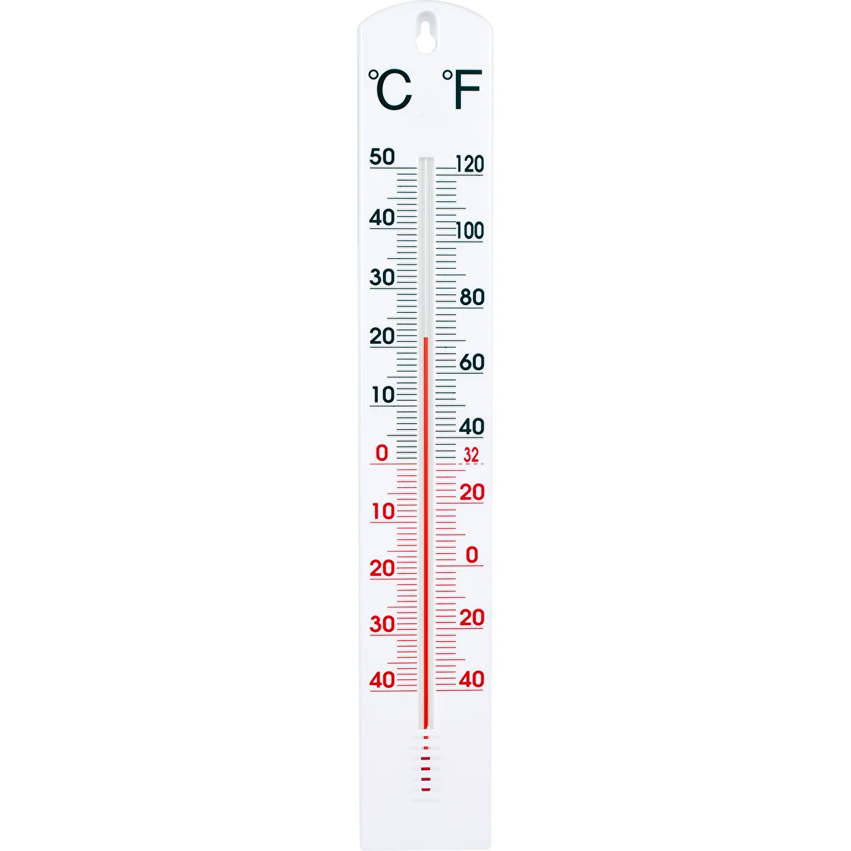 Univerzális hőmérő, fehér (-40 °C-tól +50 °C-ig), 40 cm