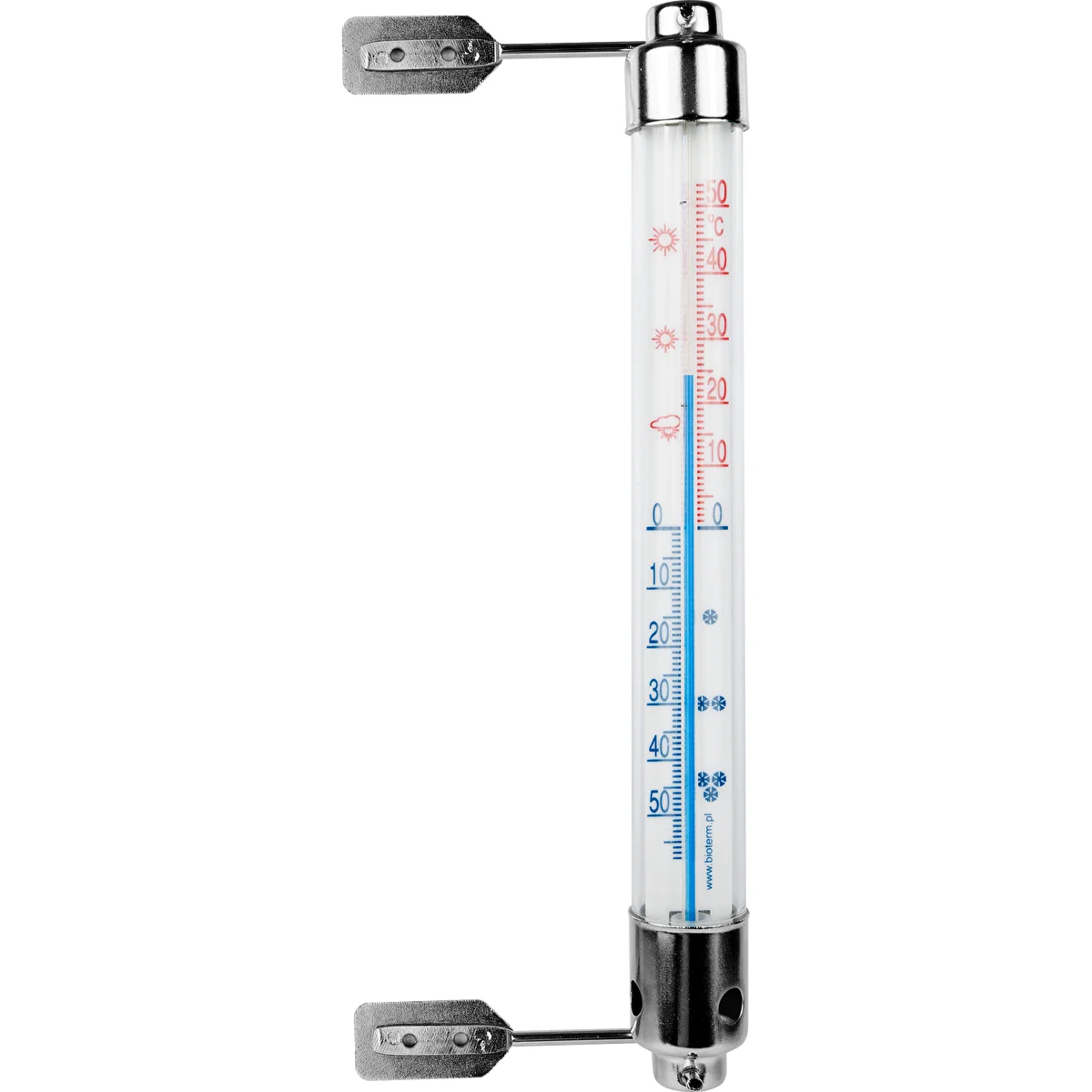 Kültéri hőmérő fém kerettel (-50°C-tól +50°C-ig) 20 cm