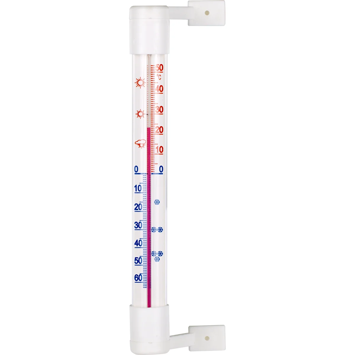 Kültéri hőmérő, fehér (-50°C-tól +50°C-ig) 18 cm