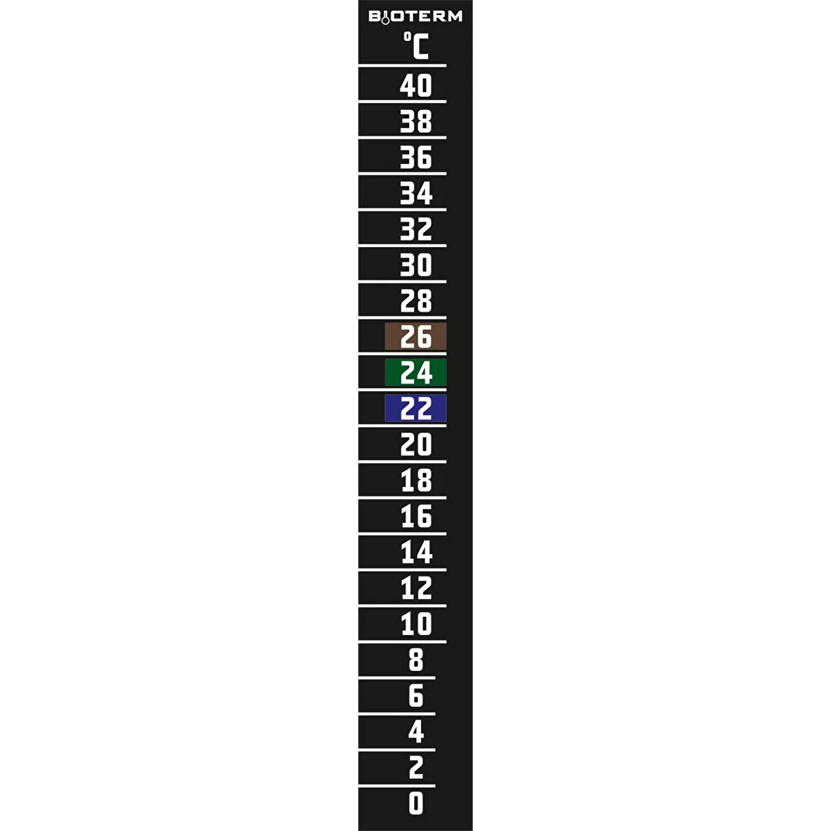 Folyadékkristályos hőmérő (0°C-tól +40°C-ig) 15cm