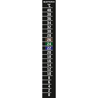 Folyadékkristályos hőmérő (0°C-tól +40°C-ig) 15cm
