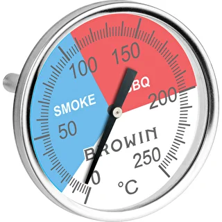 Füstölő- és BBQ-hőmérő (0 °C-tól +250 °C-ig) 5,2 cm