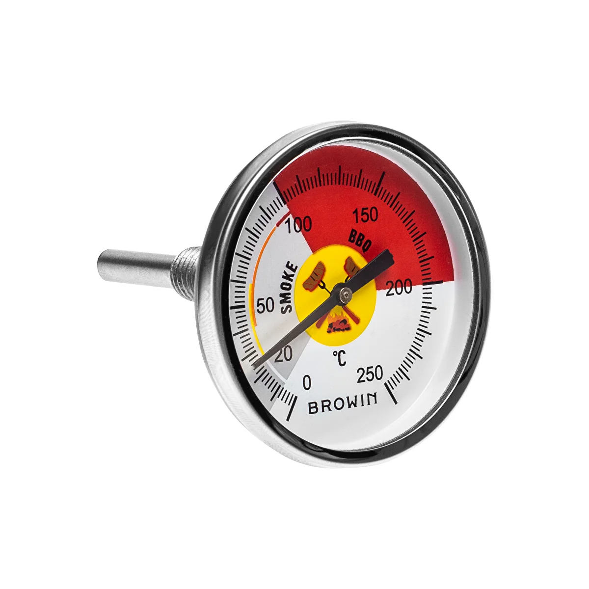 Füstölő- és BBQ-hőmérő (0°C-tól +250°C-ig) 6,0 cm
