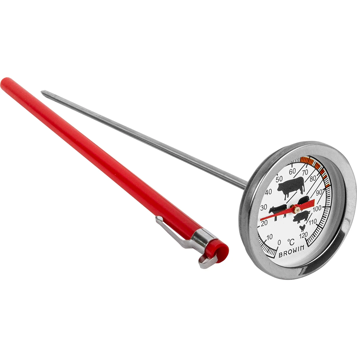 Konyhai hőmérő grafikával (0°C-tól +120°C-ig) 21,0 cm