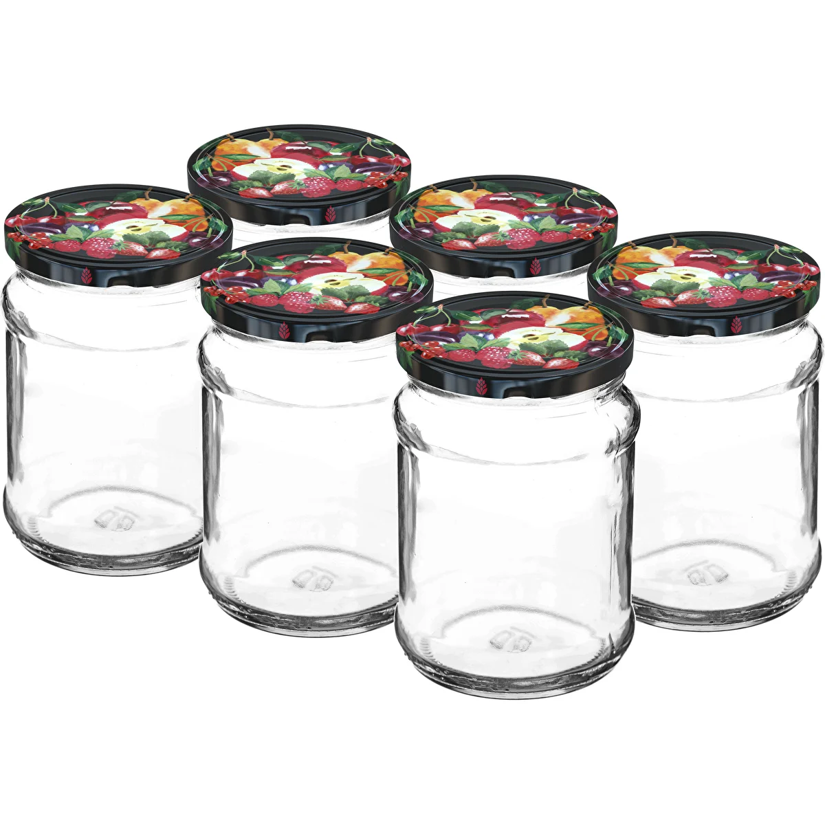 TO Ćwiartka 250 ml befőttesüveg, fi 66 csavaros tetővel - 6 db