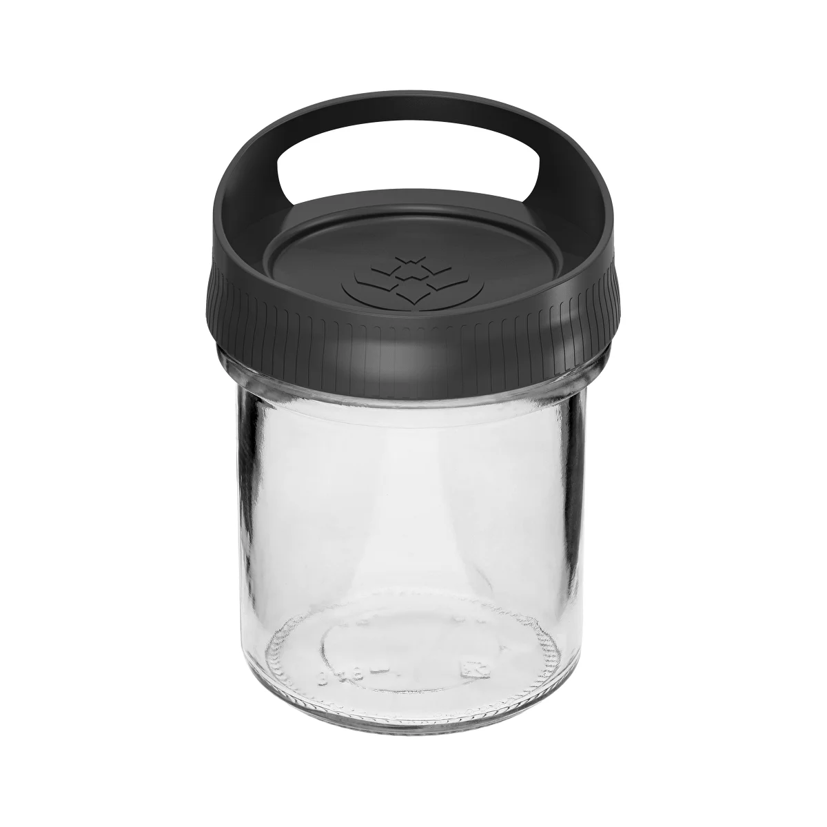350 ml-es üveg tárolóedény, felakasztható csavaros tetővel