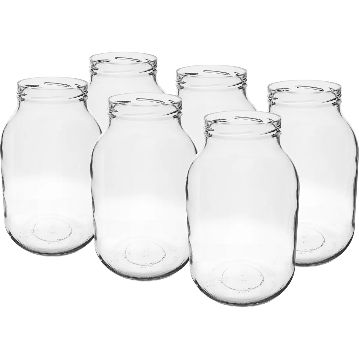 Befőttes üveg 3 L fi100; 6 db
