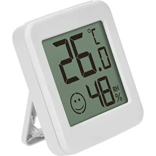 Elektronikus hőmérő komfortjelzővel, fehér