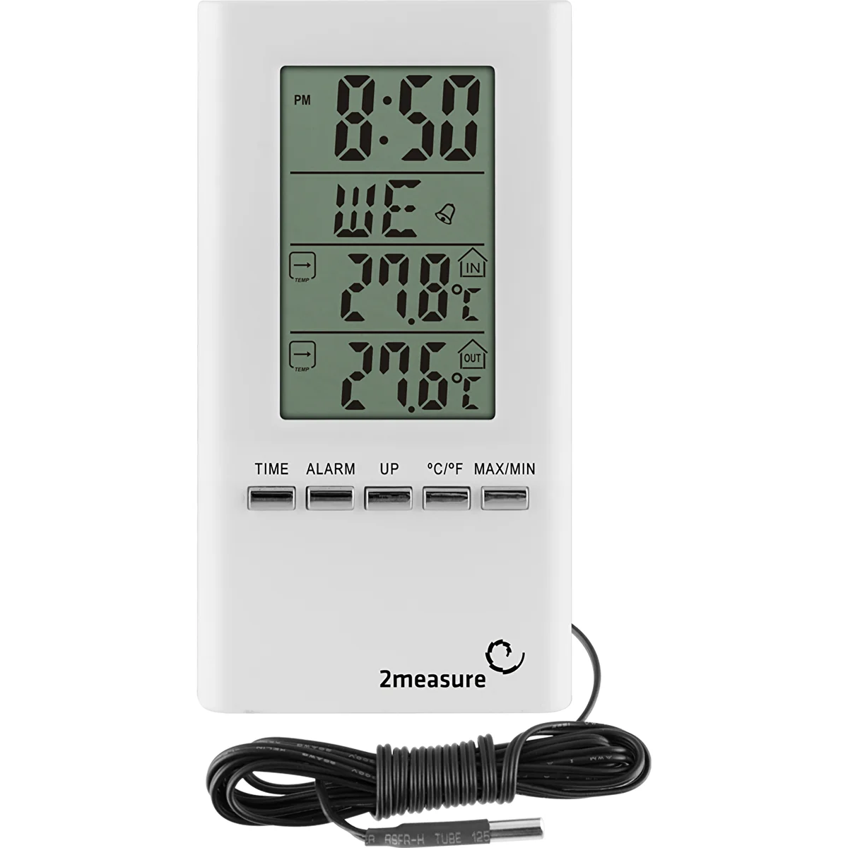 Időjárás-állomás – elektronikus, szondával, fehér