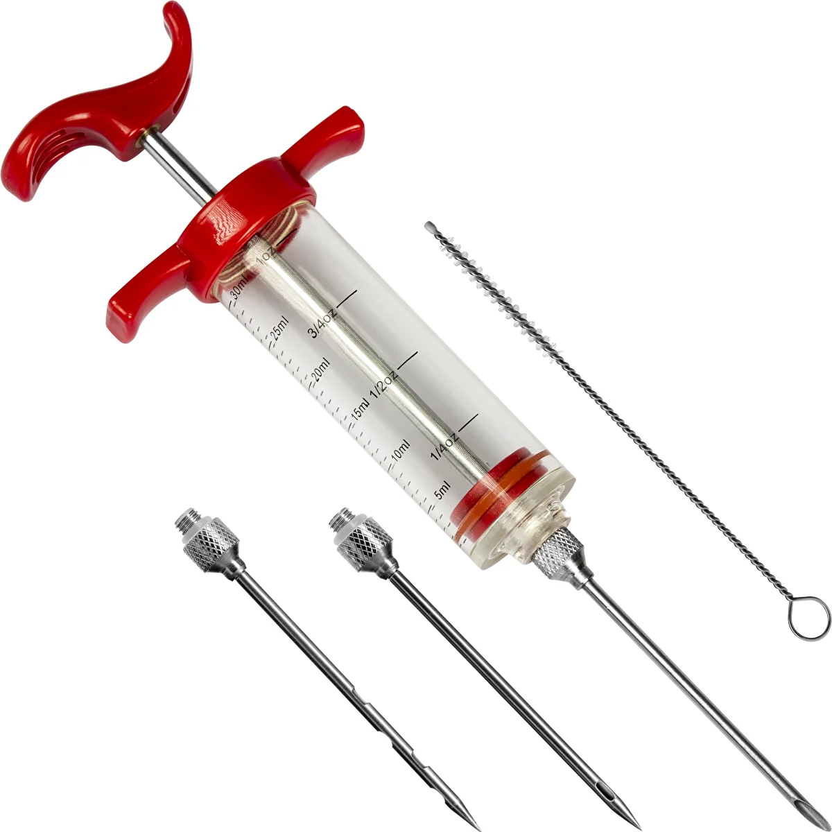 30 ml-es pácinjektor + 3 tű + tisztítókefe