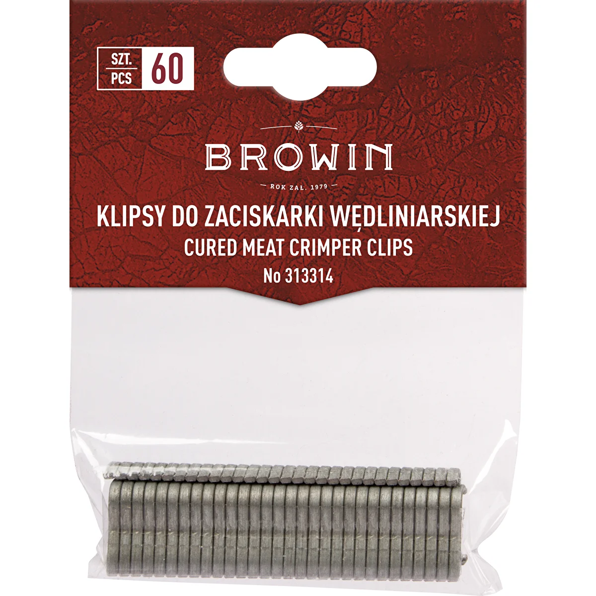 Klipszek húskészítményekhez való klipszelő géphez - 60 db