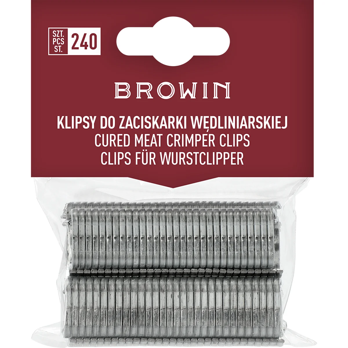 Klipszek kolbászkészítő klipszelőhöz - 240 db