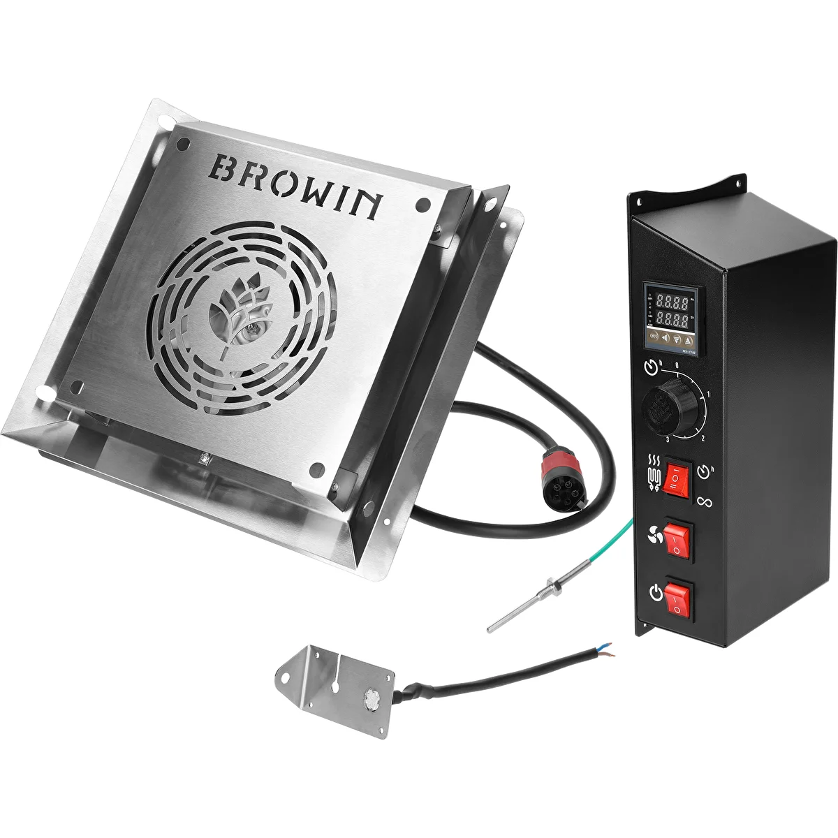 Elektromos modulok készlete digitális vezérlővel - dragON 1,5 kW, kerti füstölőkhöz
