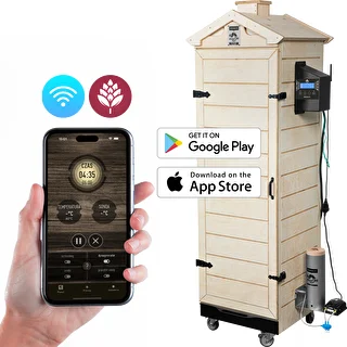 dragON PLYWOOD NATURE füstölő – keret nélküli, moduláris, Wi‑Fi vezérlővel, 320L