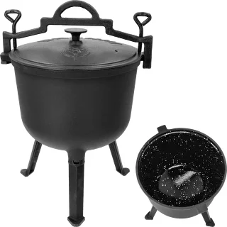 Zománcozott öntöttvas bogrács, 10 l