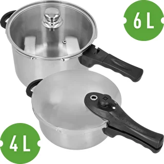Rozsdamentes acél kuktaszett, 4 és 6 L – photo 3