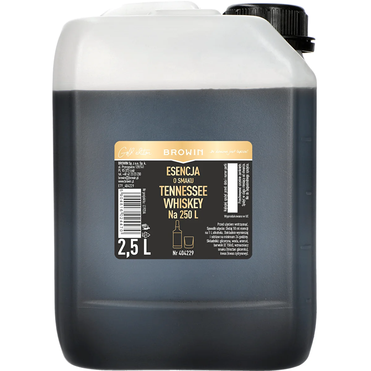 Tennessee Whiskey ízű esszencia 2,5 l, 250 l kész italhoz