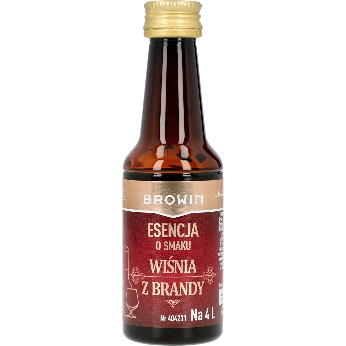 Meggy–brandy ízű esszencia, 40 ml - 4 L-hez