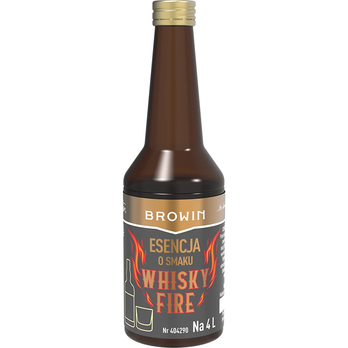 Whisky Fire ízű esszencia 4 L-hez, 40 ml