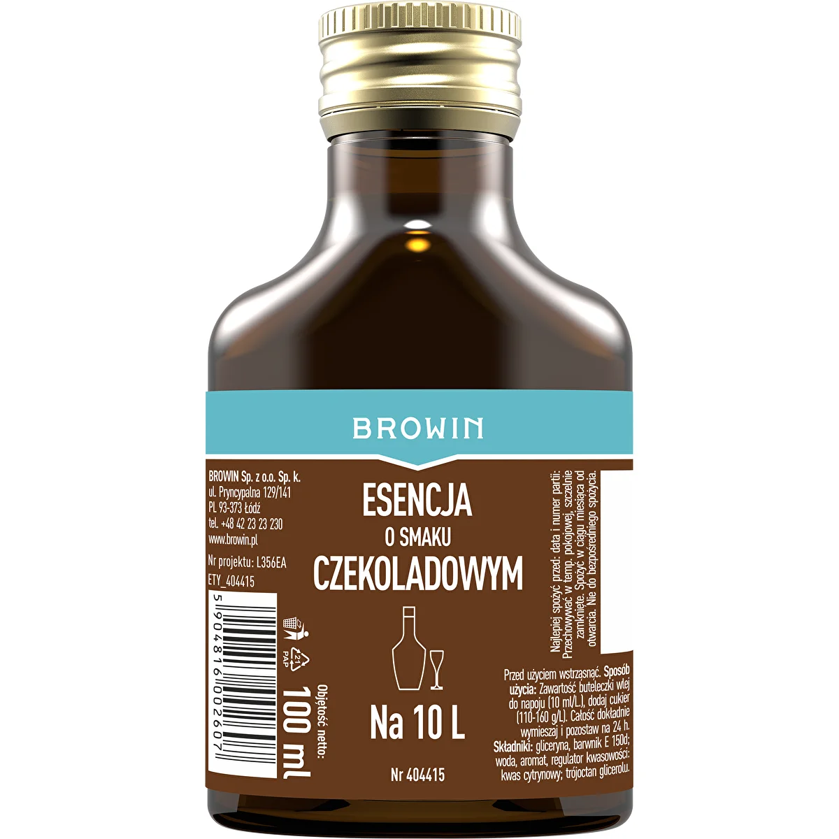 Csokoládéízű esszencia 100 ml 10 L-hez
