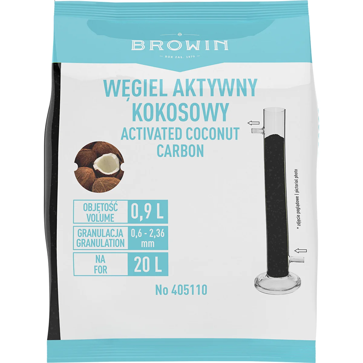 Kókuszhéj alapú aktív szén 0,46 kg