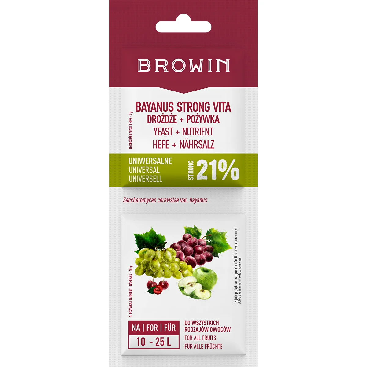 Bayanus borélesztő + élesztőtáp - Univerzális - 21%, 17 g