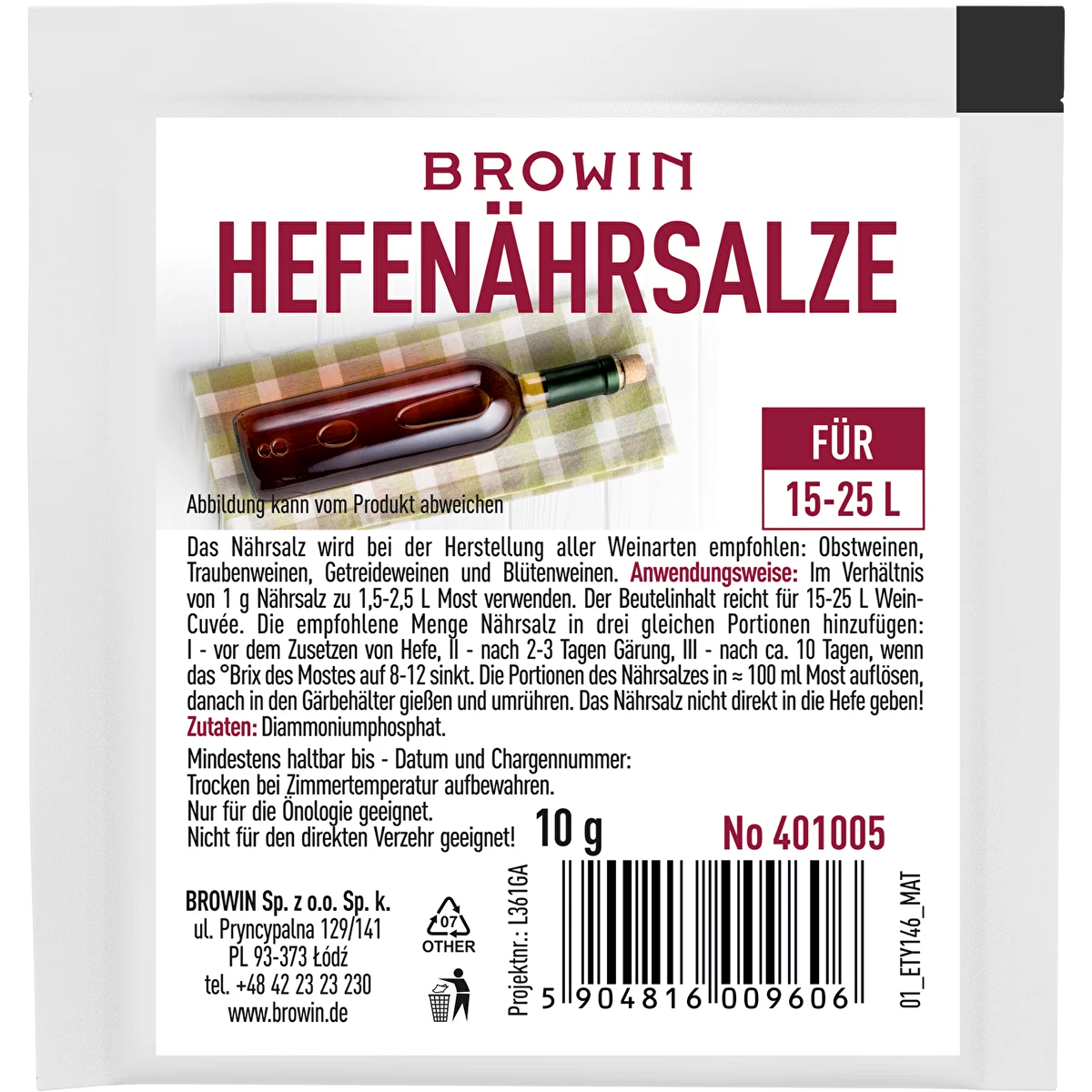 Borélesztő tápanyag 10g