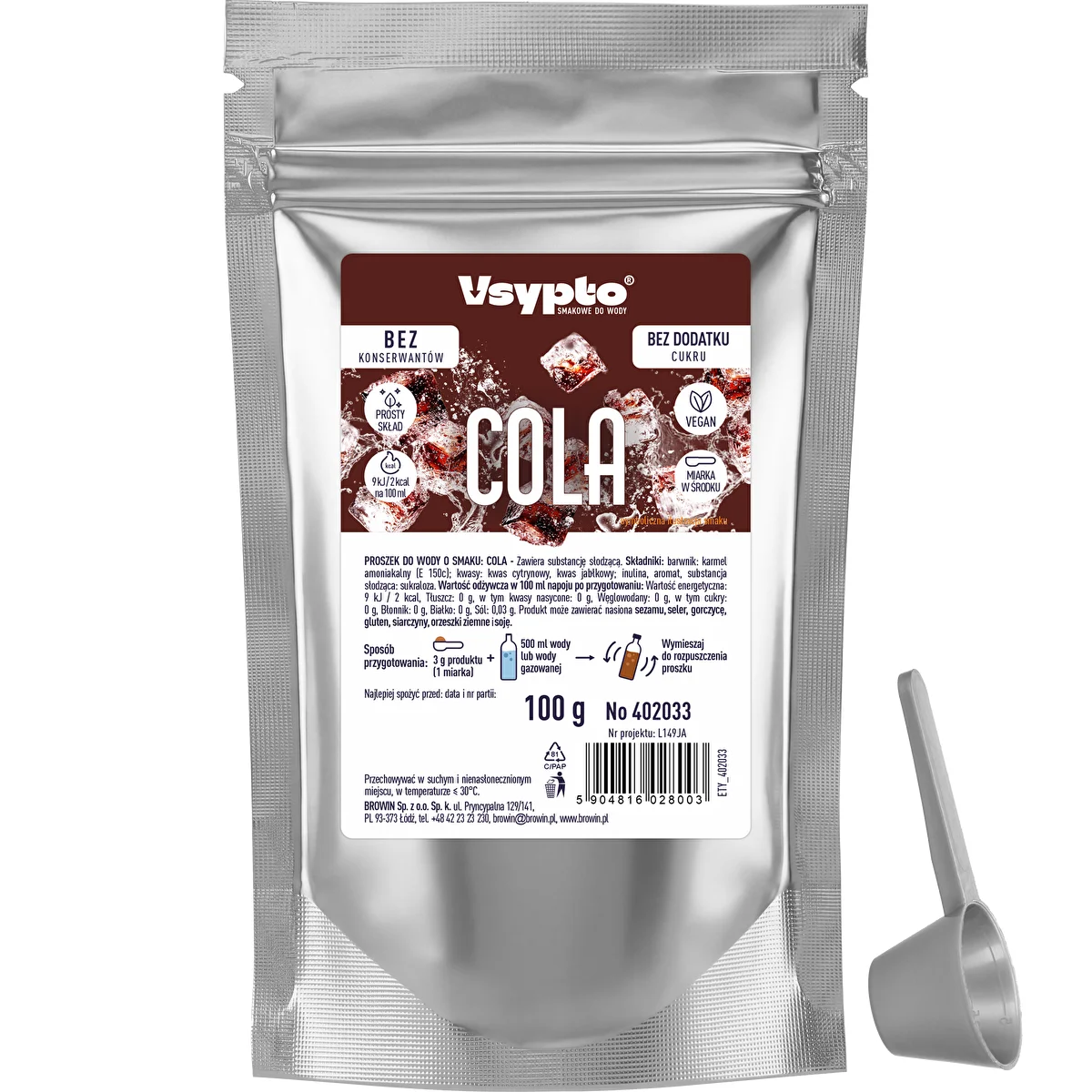 VSYPTO kólaízű, 100 g