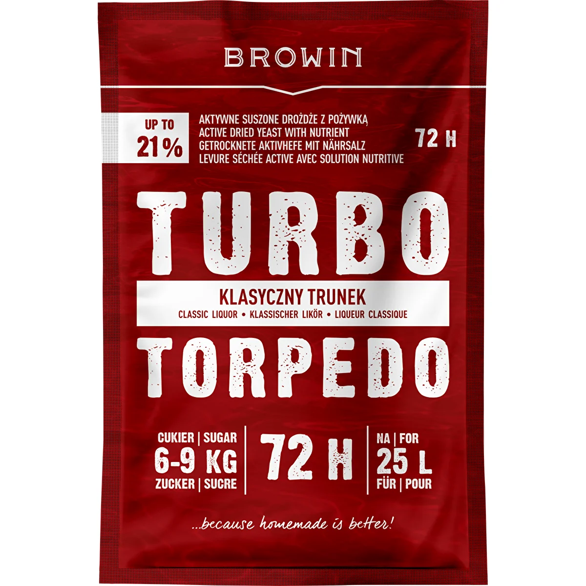 Párlatélesztő Turbo Torpedo 72 h 21% - 120 g