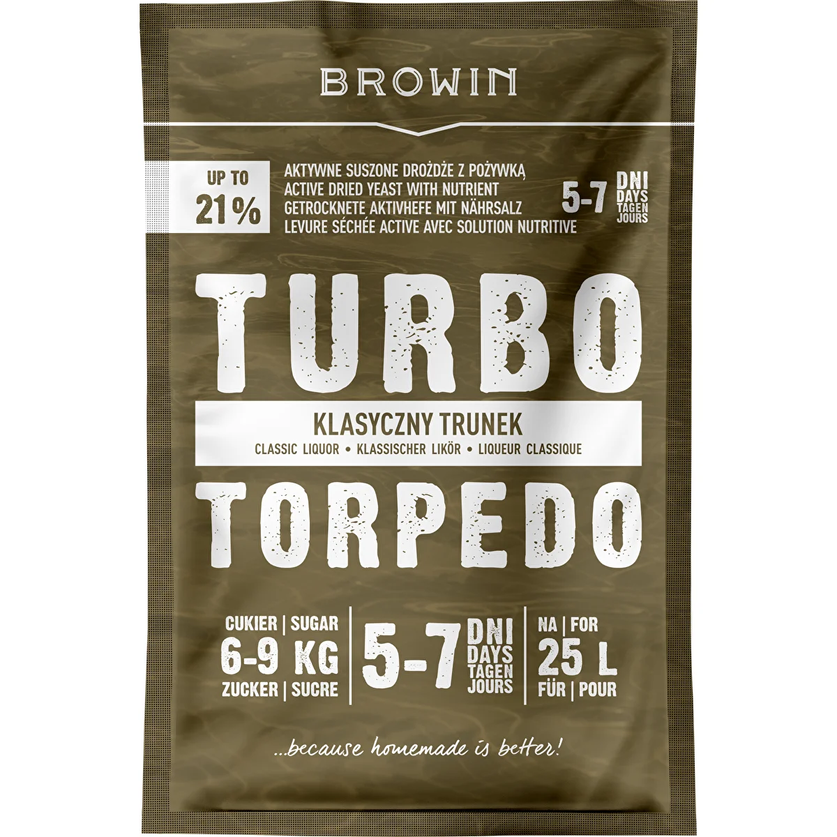 Szeszélesztő Turbo Torpedo 5–7 nap 21% 100 g