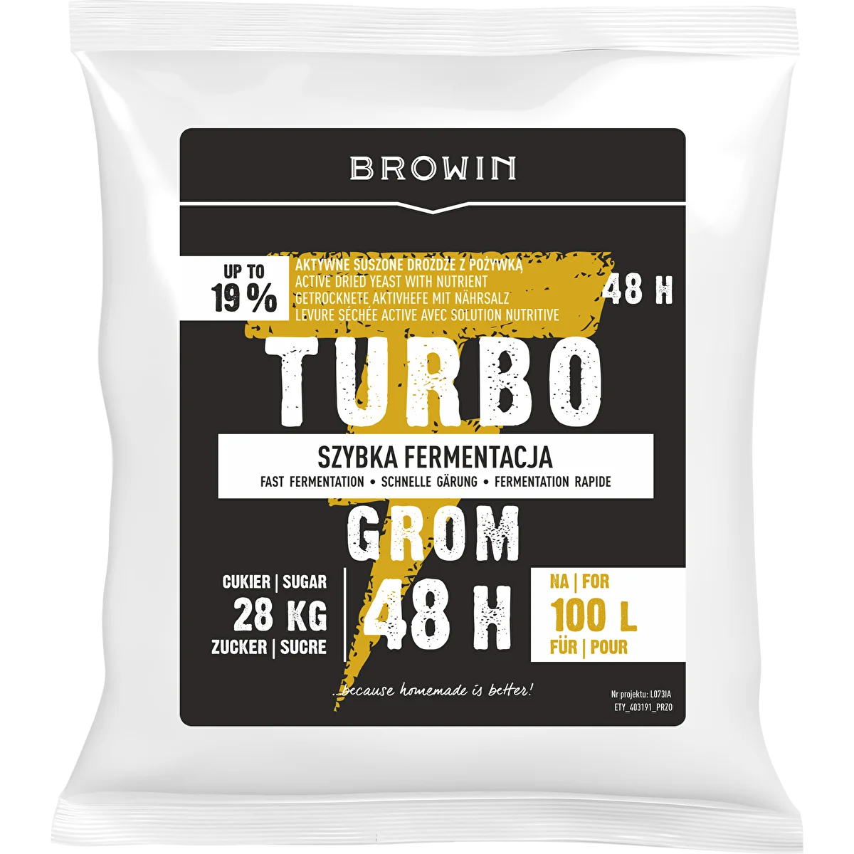 Szeszélesztő Turbo Grom 48 h 100 L
