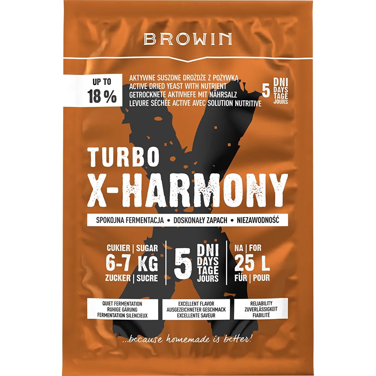 Turbo X-Harmony 18% élesztő, 25 L, 138 g