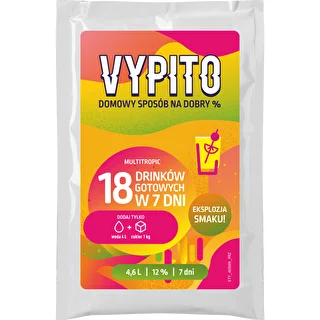 VYPITO 12%, 18 drinkhez való tasak – Multitropic, 126g