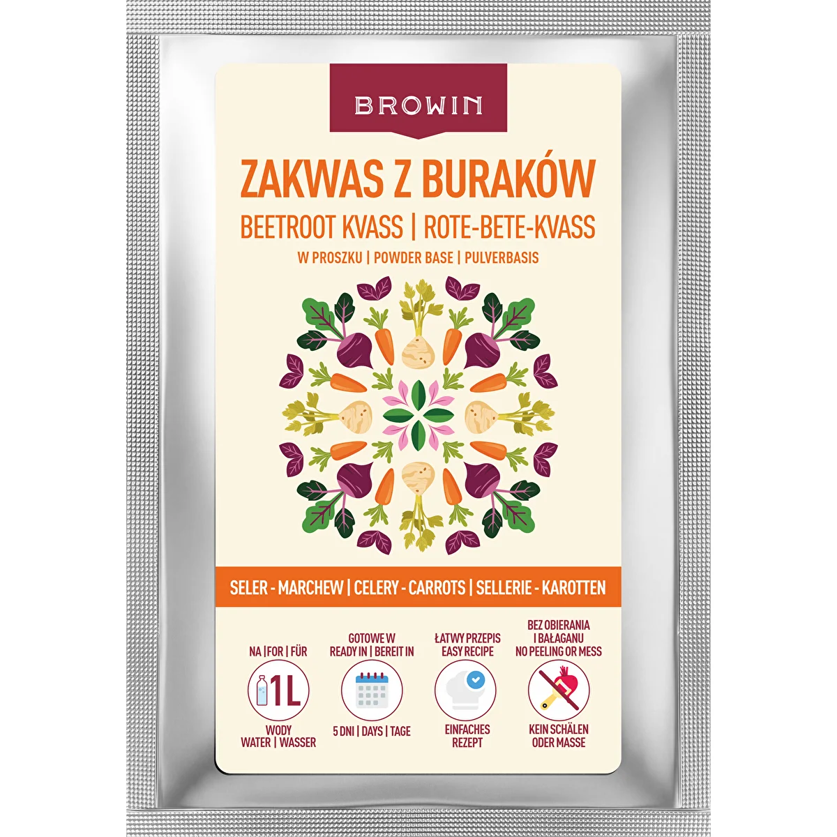 Por alakú céklakovász zellerrel és sárgarépával, 36 g