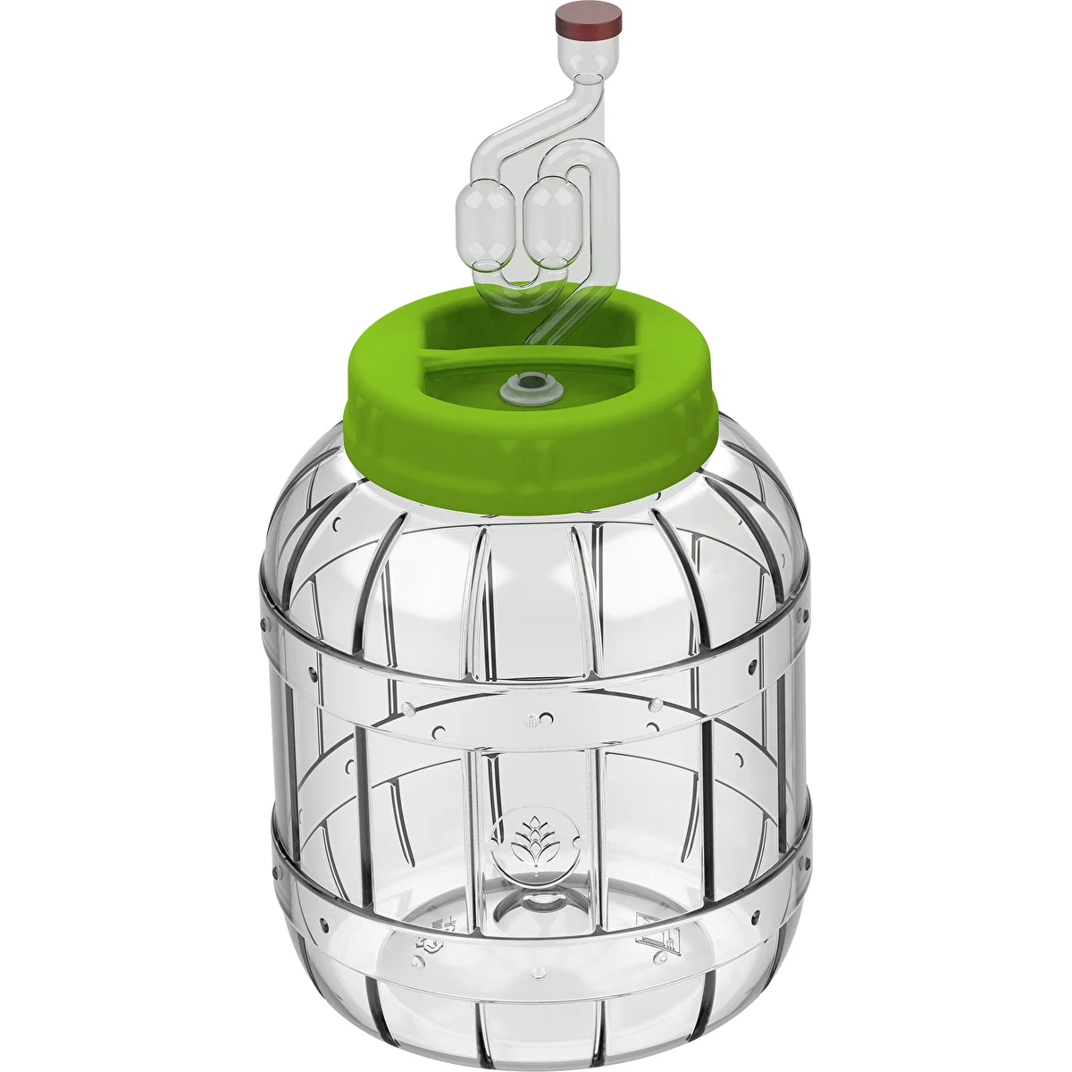Törhetetlen, savanyításhoz való műanyag befőttesüveg, 3 l