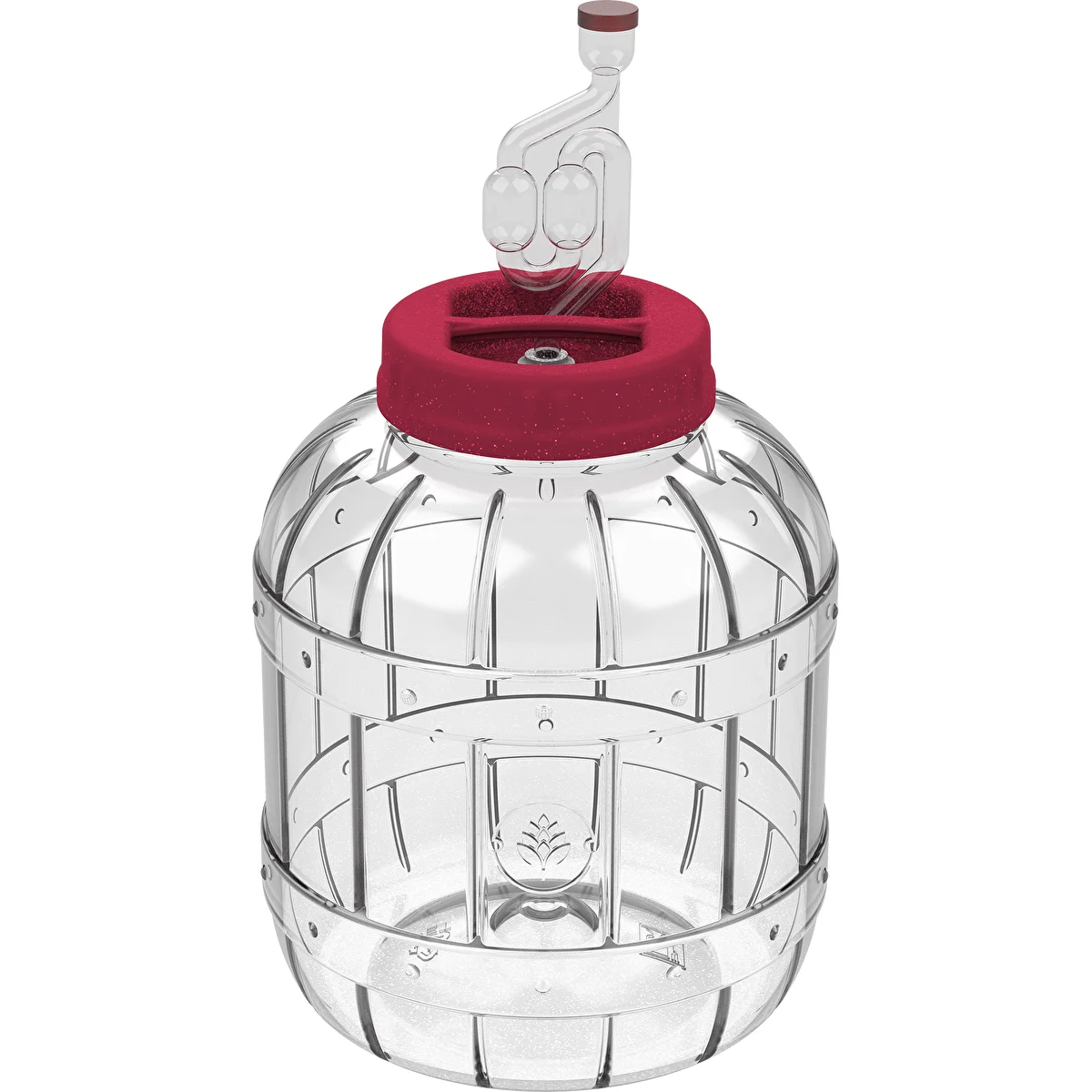 Törhetetlen, többfunkciós erjesztő edény, 5 l