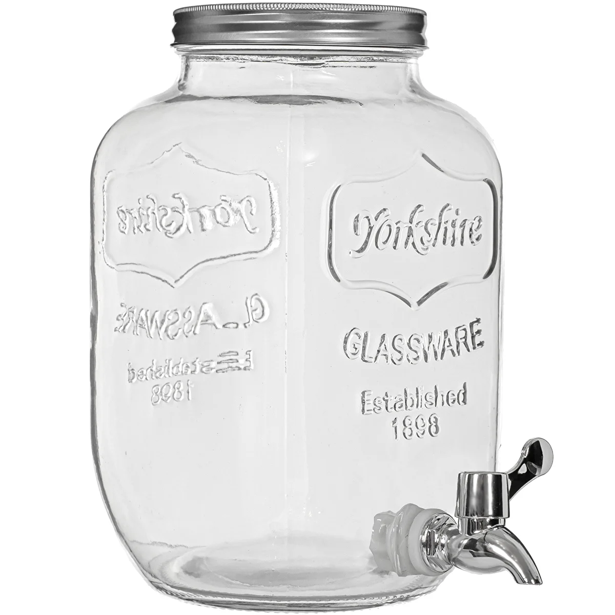 Limonádéadagoló, csappal – üveg, 4 L