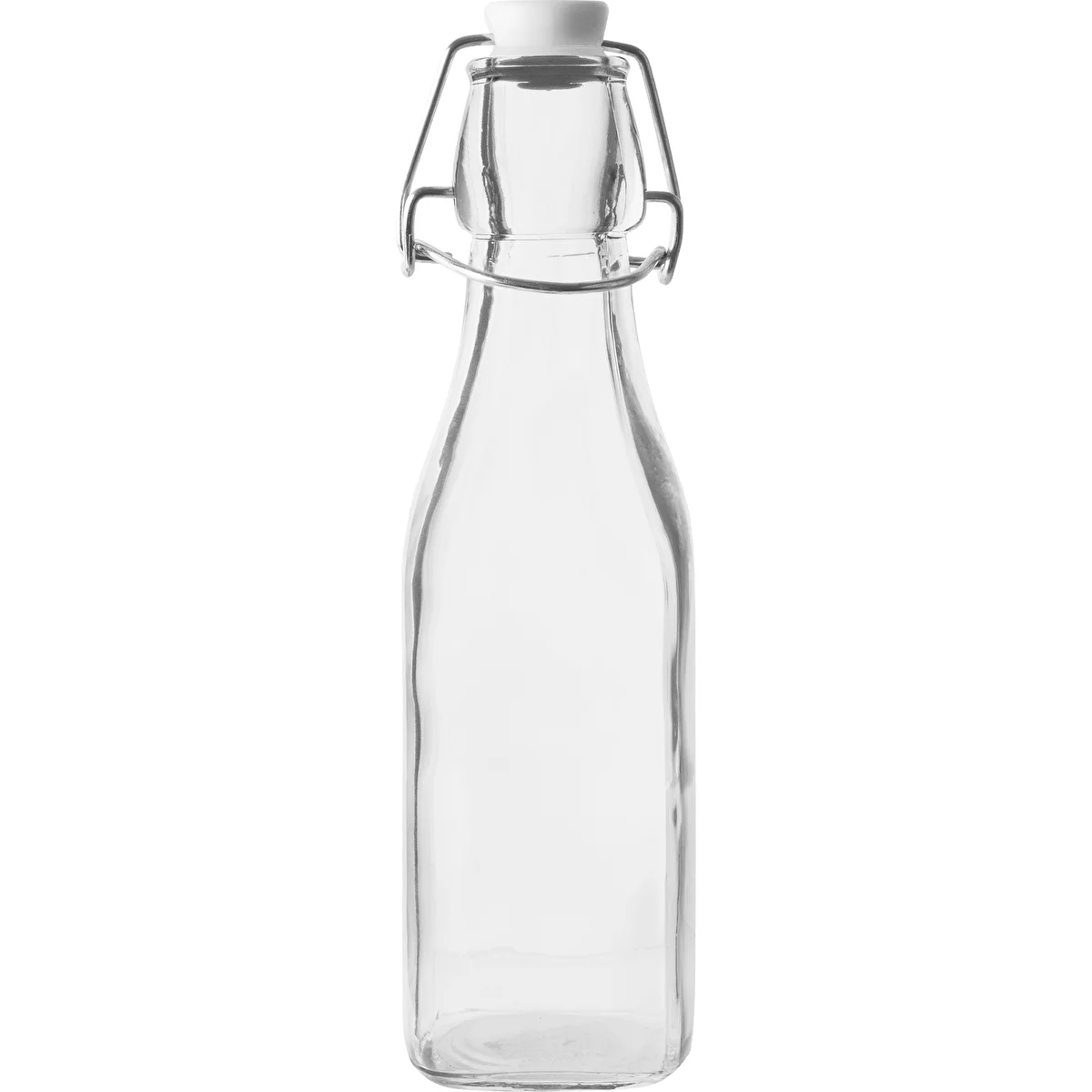 Szögletes, légmentesen záródó palack 250 ml