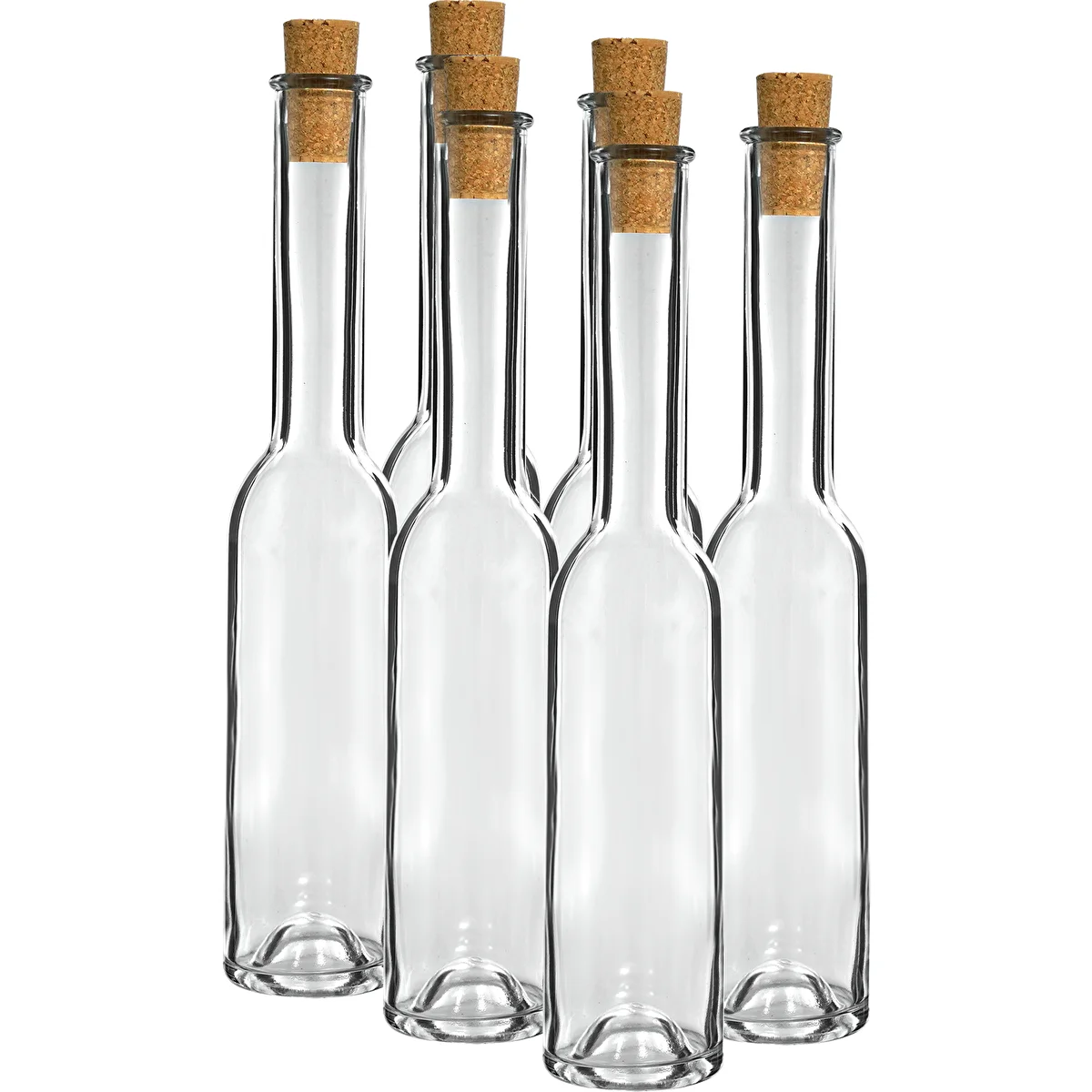 Likőrös üveg 200 ml, 6 db + 6 dugó 23/18