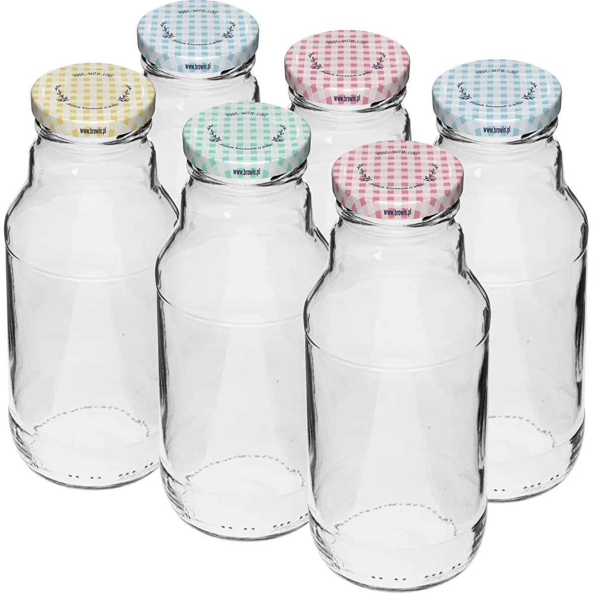 TO üvegpalack gyümölcsléhez 330 ml, fi 43-as kupakkal - 6 db.