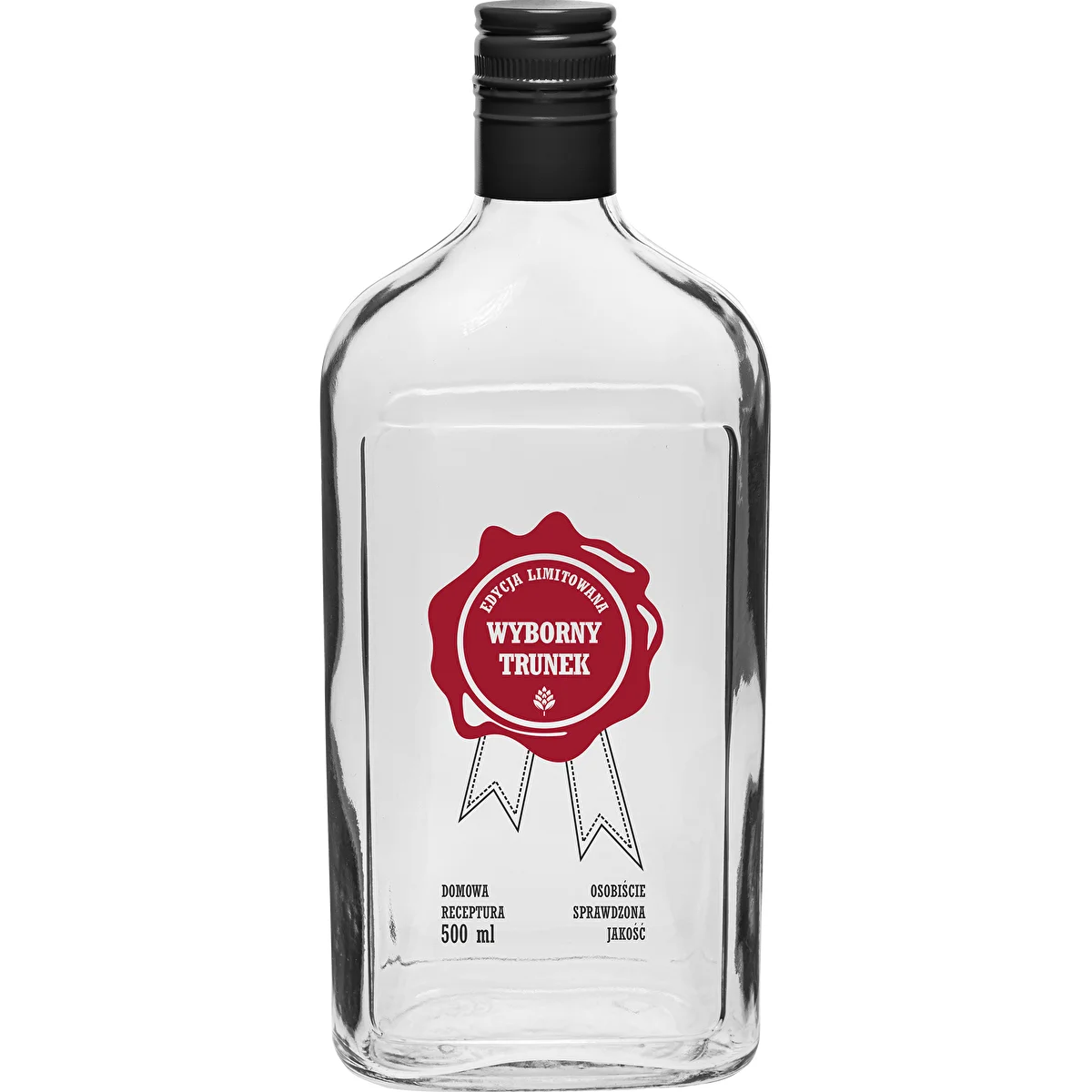 500 ml-es palack csavaros kupakkal, „Fenséges Nedű” felirattal, 1 db