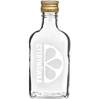 200 ml-es laposüveg csavaros kupakkal és „Citromlikőr” felirattal – 2. minta