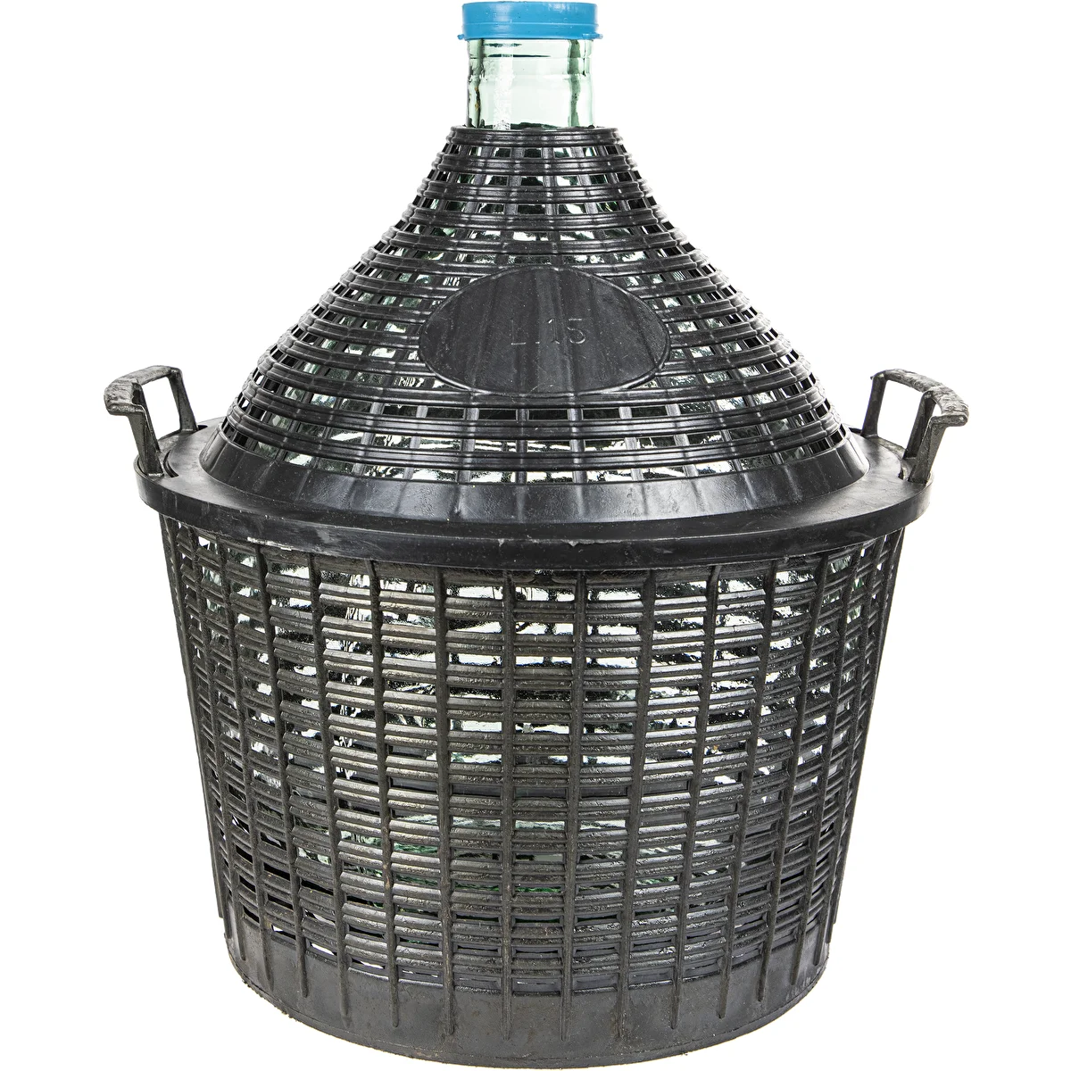 15 l-es boros ballon műanyag kosárban