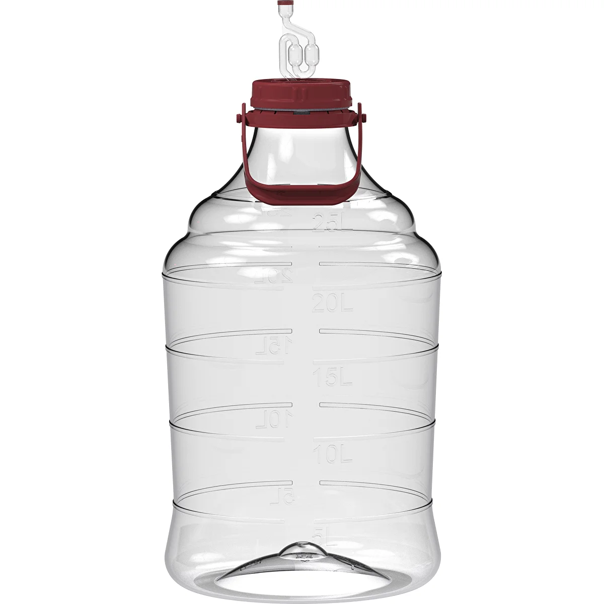 Könnyű, törhetetlen borballon fogantyúval, 25 L