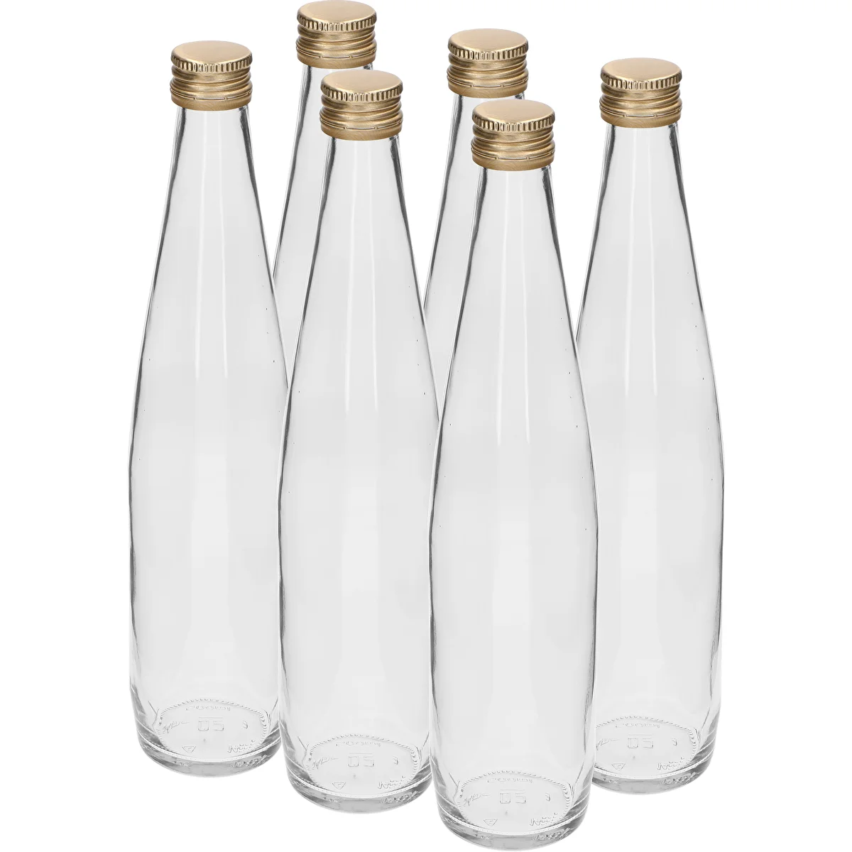 Klubowa palack 500 ml arany csavaros kupakkal, 6 darabos készlet